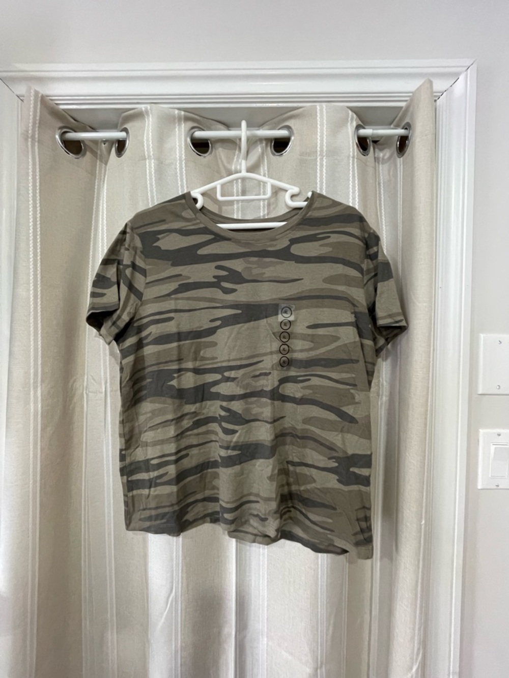 Natural Reflections Olive Green Camo Short Sleeve Tee
